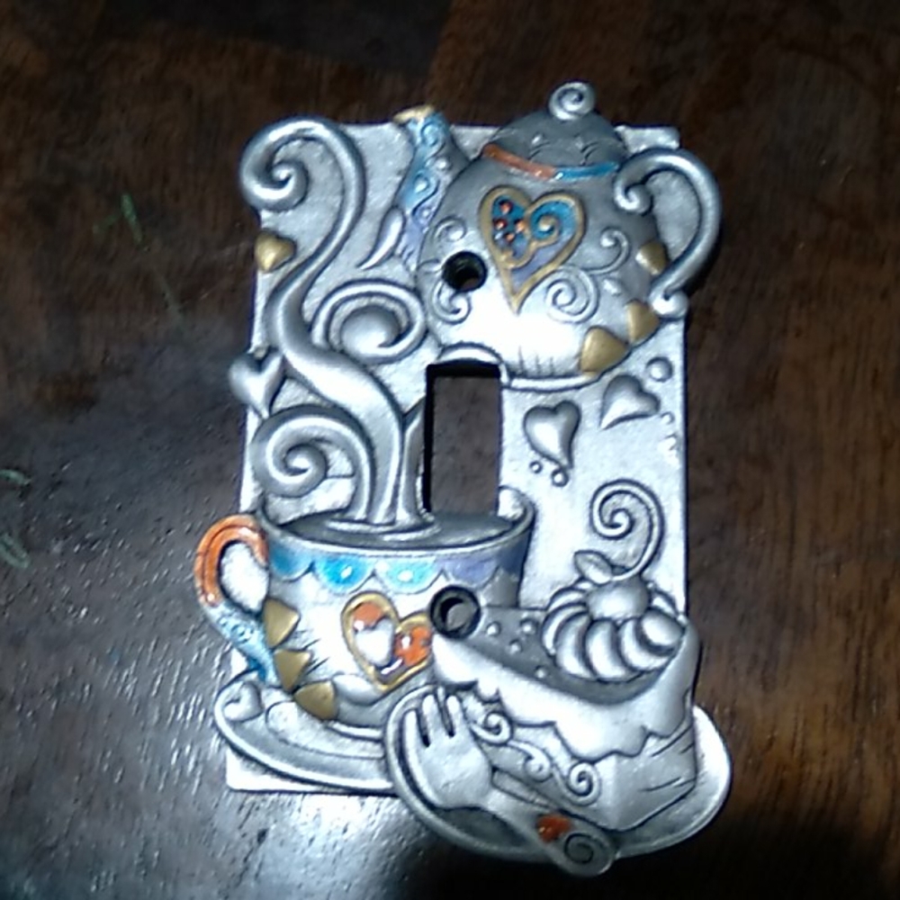 Alice in wonderland themed light switch cover